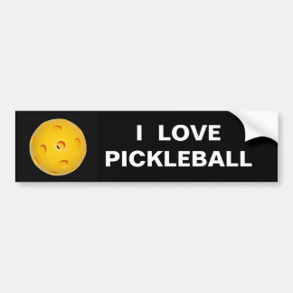 Adesivo Para Carro Autocolante no vidro traseiro: Eu amo Pickleball