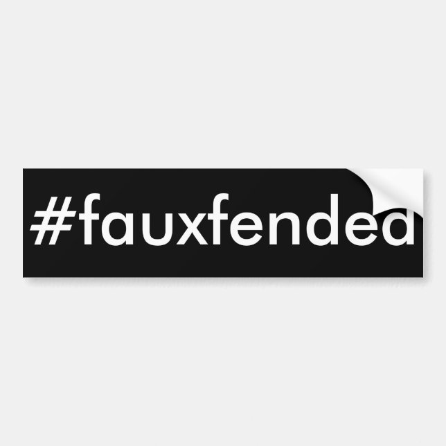 Adesivo Para Carro Autocolante no vidro traseiro #fauxfended (Frente)