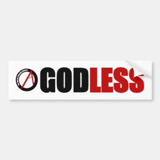 Adesivo Para Carro Autocolante no vidro traseiro Godless