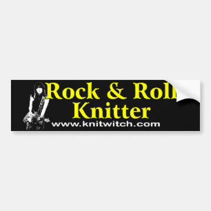 Adesivo Para Carro Autocolante no vidro traseiro - Knitter do rock