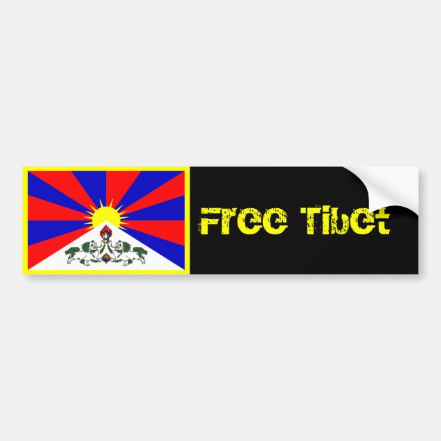 Adesivo Para Carro Autocolante no vidro traseiro livre de Tibet (Frente)