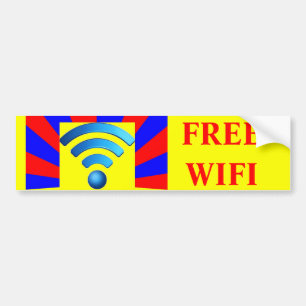 Adesivo Para Carro Autocolante no vidro traseiro livre de Wifi