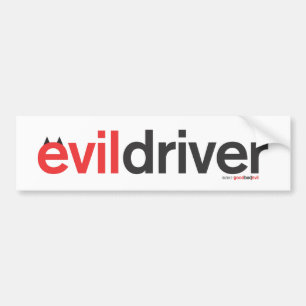 Adesivo Para Carro autocolante no vidro traseiro mau do motorista