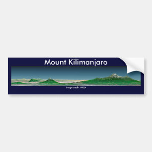 Adesivo Para Carro Autocolante no vidro traseiro/Monte Kilimanjaro