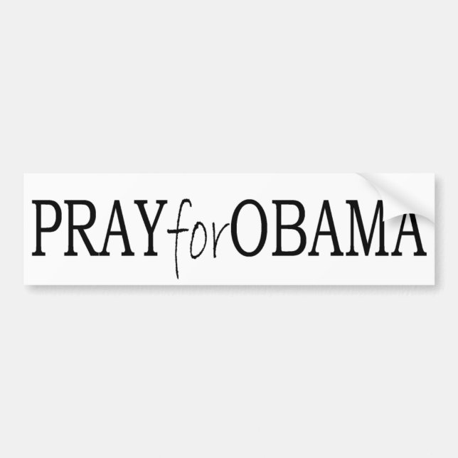 Adesivo Para Carro autocolante no vidro traseiro - Pray para Obama (Frente)