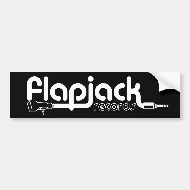 Adesivo Para Carro Autocolante no vidro traseiro preto do Flapjack (Frente)