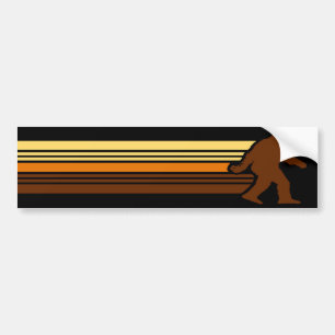 Adesivo Para Carro Autocolante no vidro traseiro retro de Sasquatch