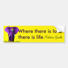 Adesivo Para Carro Autocolante no vidro traseiro roxo do elefante