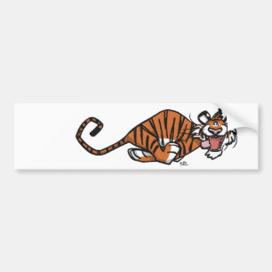 Adesivo Para Carro Autocolante no vidro traseiro Running do tigre dos