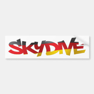 ADESIVO PARA CARRO AUTOCOLANTE NO VIDRO TRASEIRO SKYDIVE ALEMANHA