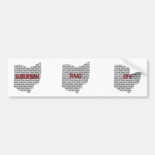 Adesivo Para Carro Autocolante no vidro traseiro suburbano da vida do (Frente)