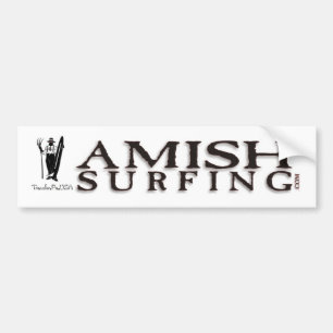 Adesivo Para Carro Autocolante no vidro traseiro surfando de Amish