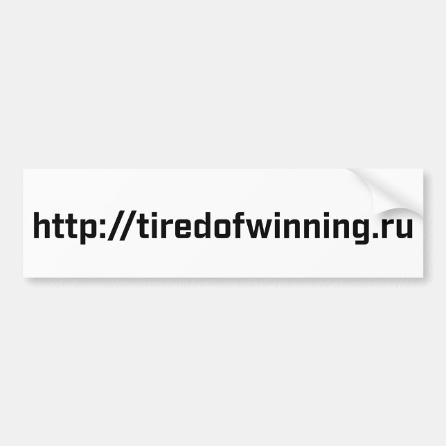 Adesivo Para Carro Autocolante no vidro traseiro - tiredofwinning.ru (Frente)
