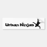 Autocolante no vidro traseiro urbano de Ninjas