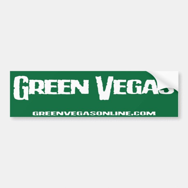 Adesivo Para Carro Autocolante no vidro traseiro verde de Vegas (Frente)