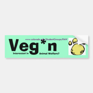 Adesivo Para Carro Autocolante no vidro traseiro w/border de Veg*n