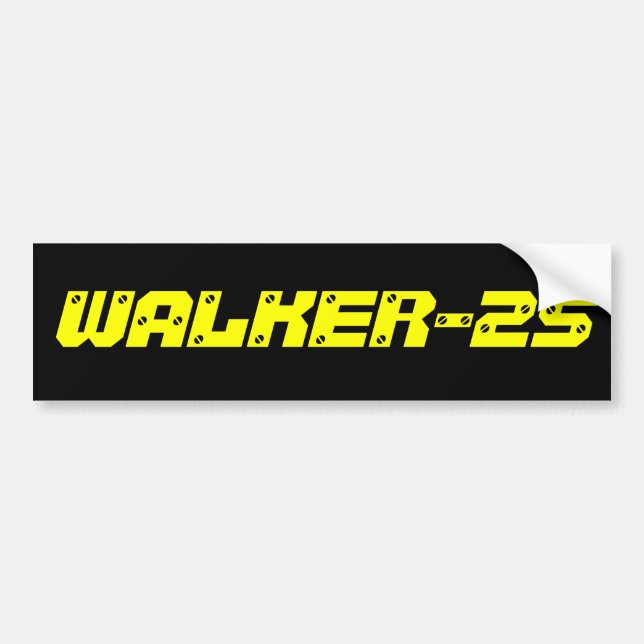 Adesivo Para Carro Autocolante no vidro traseiro WALKER-25 (Frente)