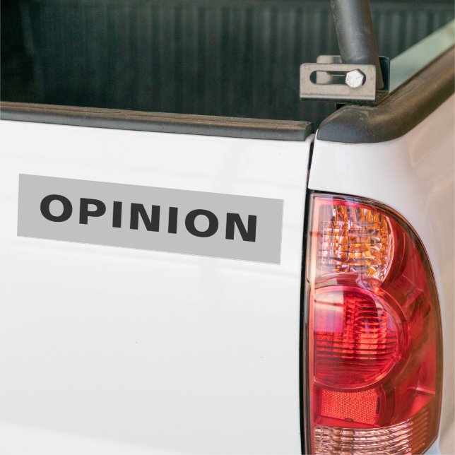 Adesivo Para Carro Autocolante OPINION (No caminhão)