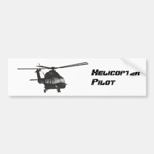Adesivo Para Carro Autocolante preto do helicóptero