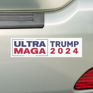 Adesivo Para Carro Autocolante Ultra MAGA Trump 2024Bumper