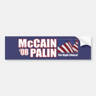 Adesivo Para Carro Autocolantes no vidro traseiro de McCain Palin