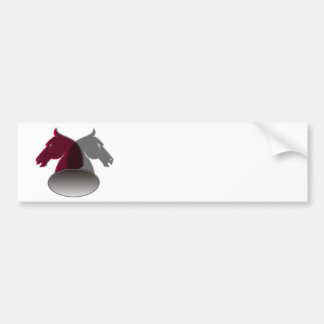 Adesivo Para Carro Autocolantes no vidro traseiro dos cavaleiros