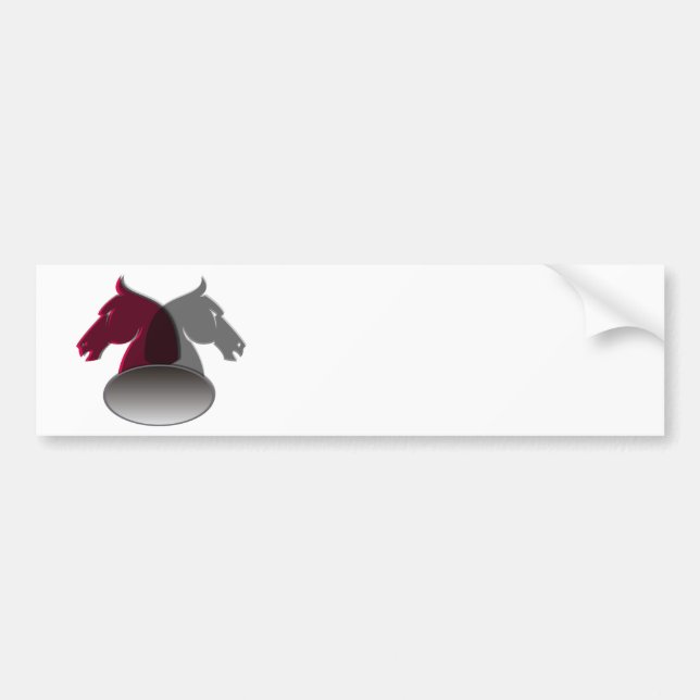 Adesivo Para Carro Autocolantes no vidro traseiro dos cavaleiros (Frente)