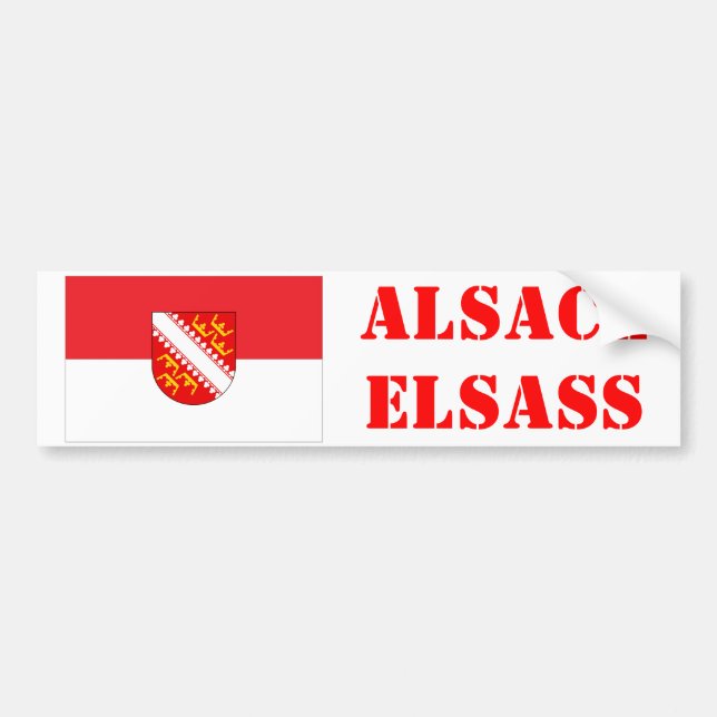 Adesivo Para Carro Autocollant pour voiture Alsace Rot ùn Wiss (Frente)