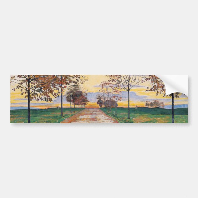 Adesivo Para Carro Autumn Evening (por Ferdinand Hodler) (Frente)