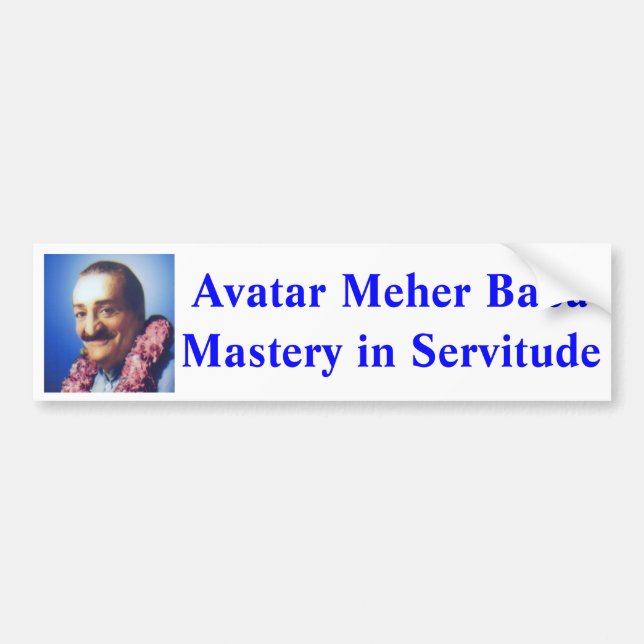 Adesivo Para Carro Avatar Meher Baba (Deus em forma humana) (Frente)