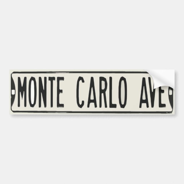 Adesivo Para Carro Avenida de Monte - de Carlo (Frente)
