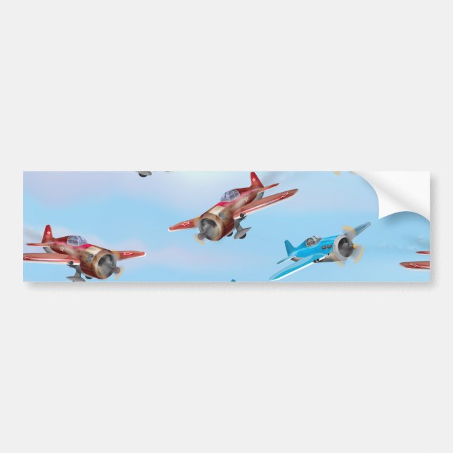 Adesivo Para Carro Aviões de Brinquedo (Frente)