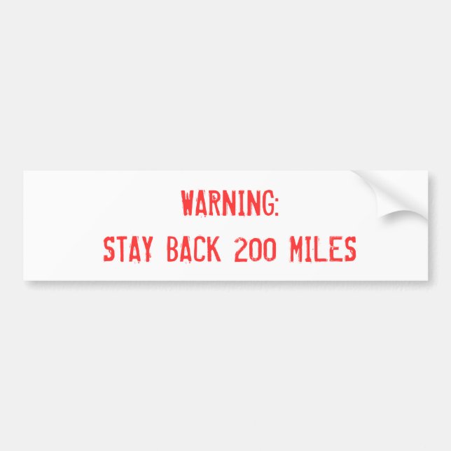 Adesivo Para Carro Aviso (Frente)