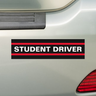 Adesivo Para Carro Aviso do novo instrutor de condução para o driver 