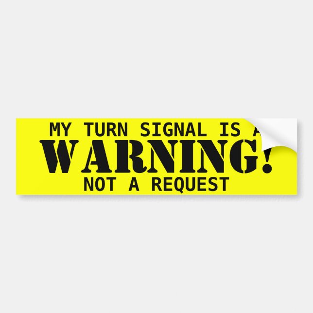 Adesivo Para Carro Aviso! etiqueta (Frente)