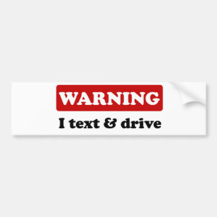 Adesivo Para Carro Aviso - texto & movimentação de I