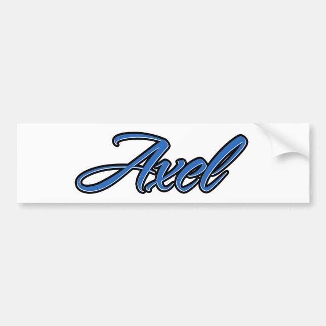 Adesivo Para Carro Axel Name blue Aufkleber Sticker Autoaufkleber (Frente)