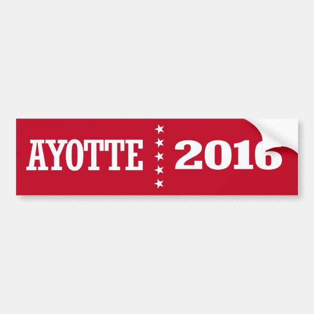 Adesivo Para Carro Ayotte - Kelly Ayotte 2016 (Frente)