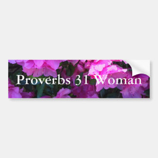 Adesivo Para Carro Azaleas Proverbs 31 Woman Bumper Sticker