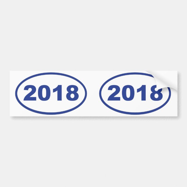 Adesivo Para Carro Azul 2018 (Frente)