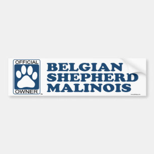 Adesivo Para Carro Azul belga de Malinois do pastor