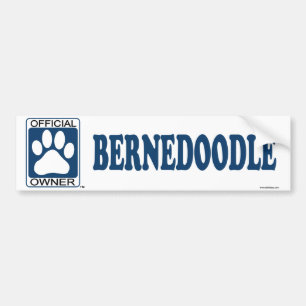 Adesivo Para Carro Azul de Bernedoodle