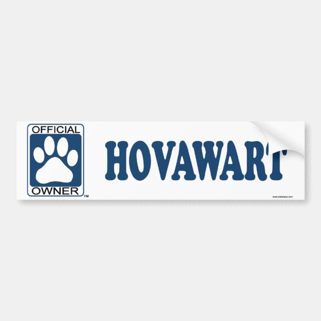 Adesivo Para Carro Azul de Hovawart (Frente)