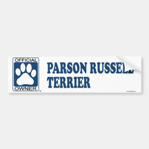 Adesivo Para Carro Azul de Russell Terrier do Parson