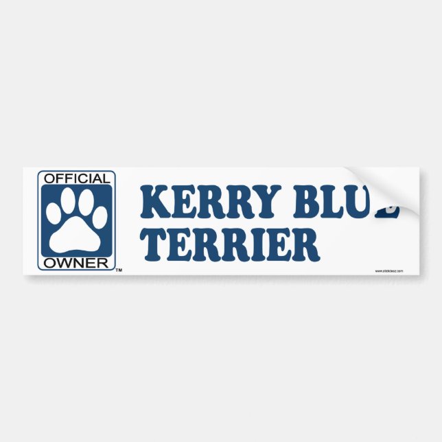 Adesivo Para Carro Azul de Terrier de azul de Kerry (Frente)