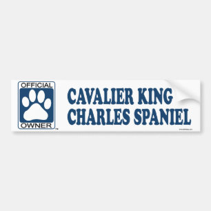 Adesivo Para Carro Azul descuidado do Spaniel de rei Charles