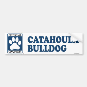 Adesivo Para Carro Azul do buldogue de Catahoula