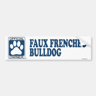 Adesivo Para Carro Azul do buldogue de Frenchbo do falso