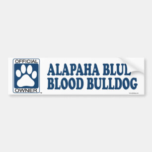 Adesivo Para Carro Azul do buldogue do sangue azul de Alapaha