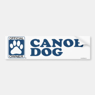 Adesivo Para Carro Azul do cão da canoa